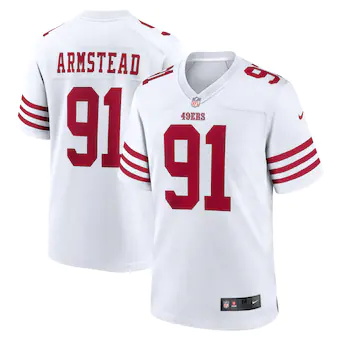 mens nike arik armstead white san francisco 49ers player ga